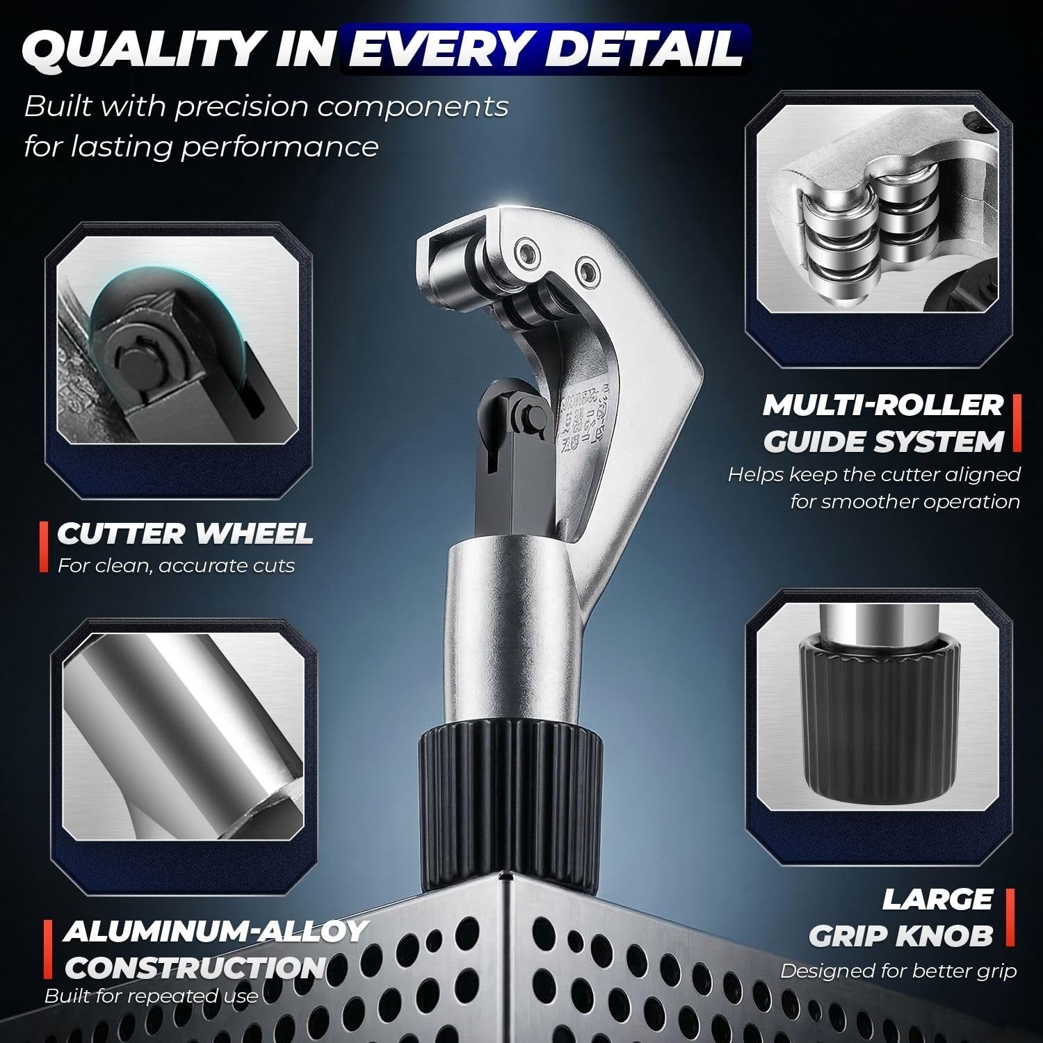 قاطع أنابيب دوار يدوي قوي من ن - مراجعة Pipe Cutter Ratchet وسعره