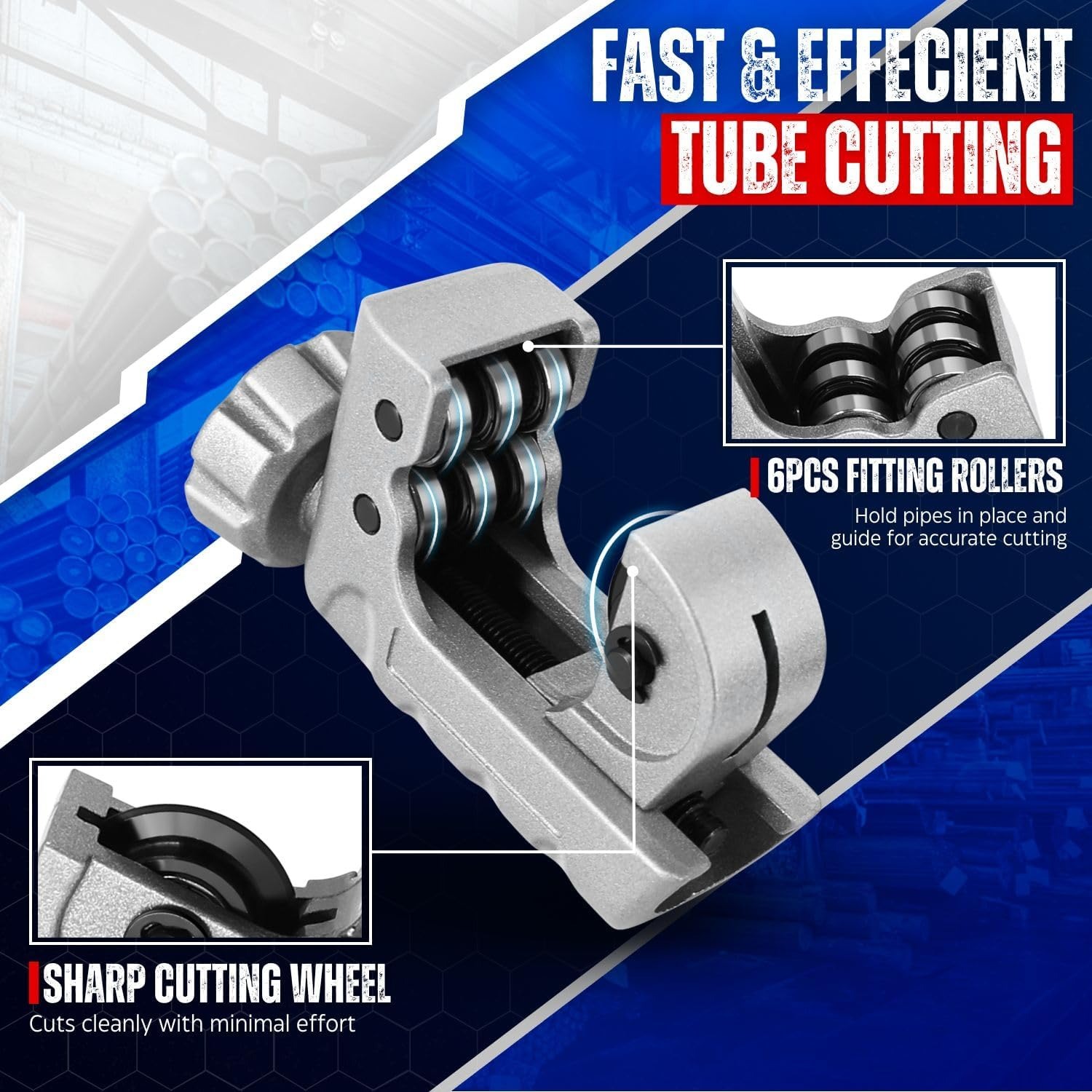 قاطع أنابيب دوار يدوي قوي من ن - مراجعة Pipe Cutter Ratchet وسعره