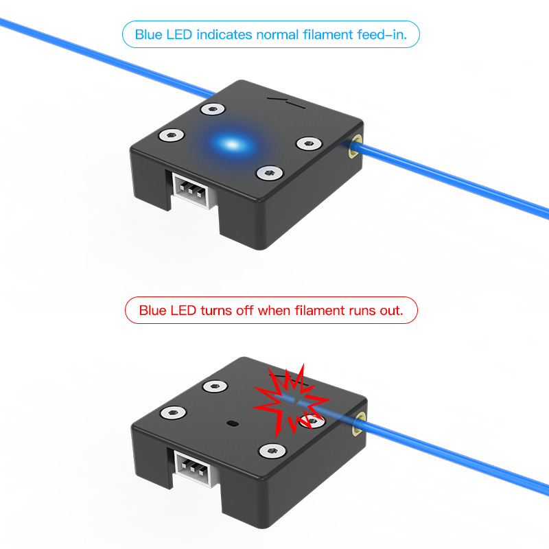 مستشعر نفاد الفتيل من Creality - مراجعة Creality Printer Ender 3 وسعره
