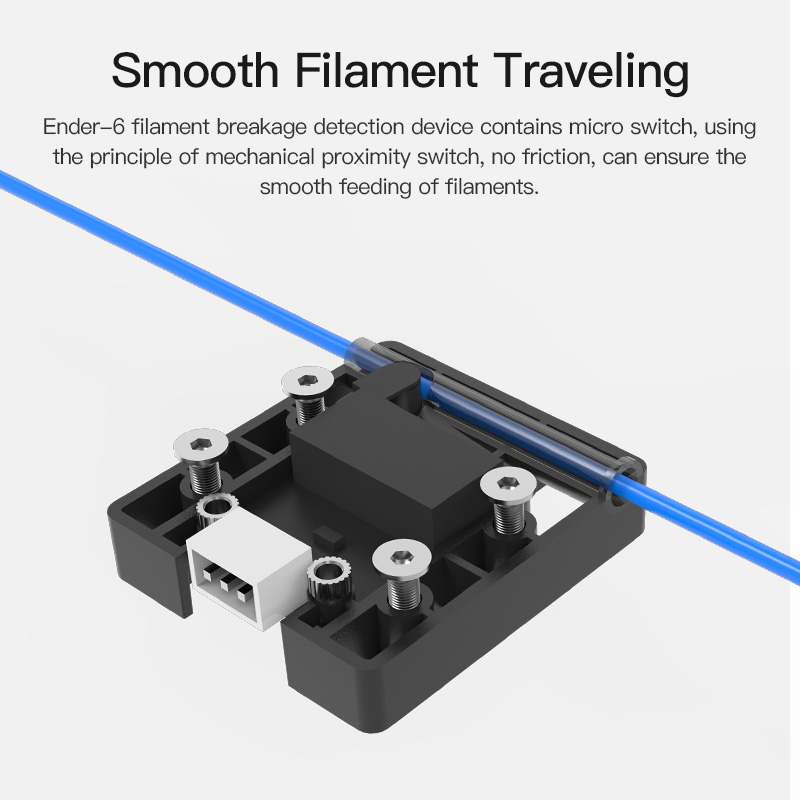مستشعر نفاد الفتيل من Creality - مراجعة Creality Printer Ender 3 وسعره
