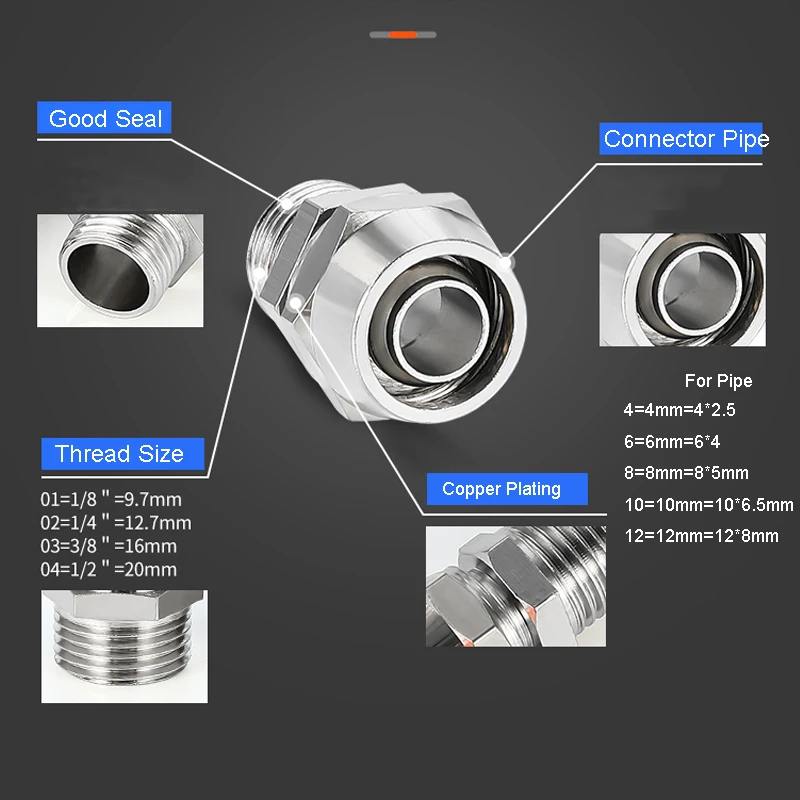 تركيبات هوائية نحاسية تركيب ال - مراجعة Compression Fitting Brass وسعره