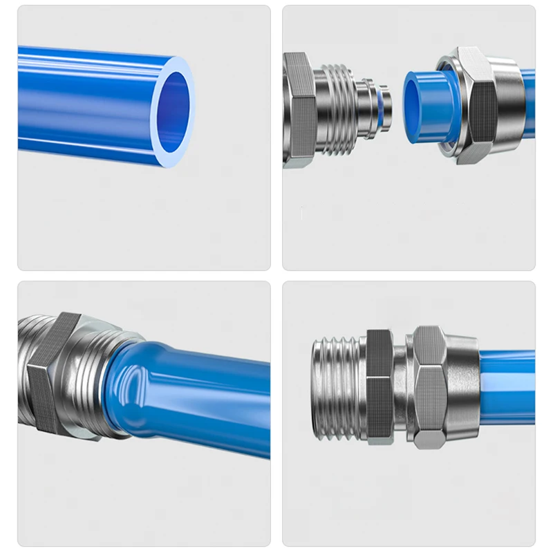 تركيبات هوائية نحاسية تركيب ال - مراجعة Compression Fitting Brass وسعره