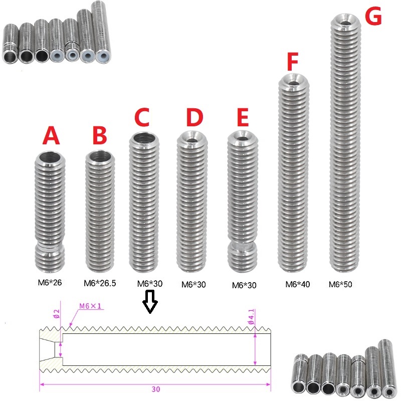 RAMPS 20 قطعة MK8 الحلق M6 موض - مراجعة Ptfe Tape Thread وسعره