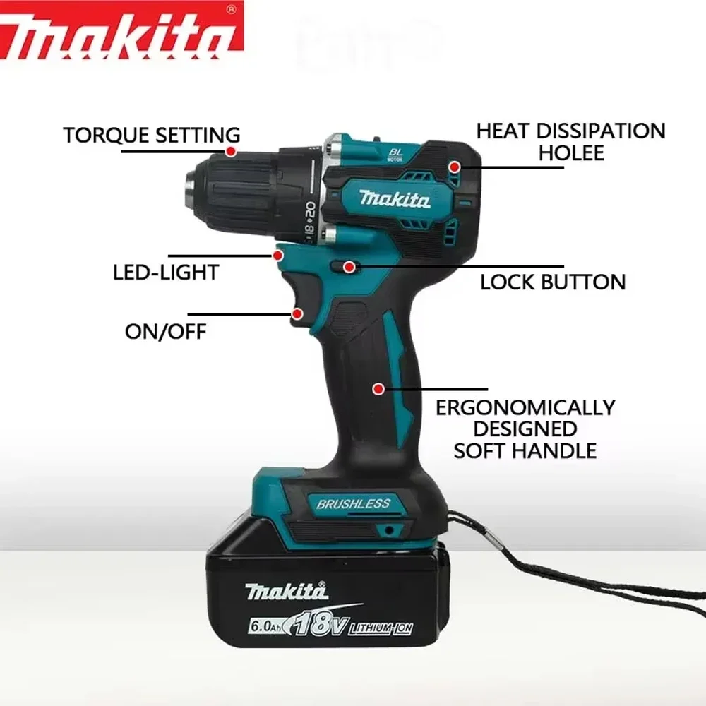 بطارية ماكيتا 18 فولت ليثيوم أ - مراجعة Makita Drill Ddf484 وسعره